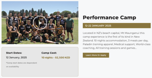 Inside Running Rugby Academyのプログラム詳細